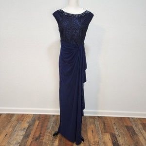 Elegant navy blue dress size 8
